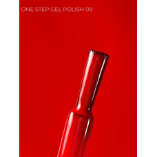 TOUCH One Step Gel Polish 09 - jaskrawoczerwony jednofazowy lakier hybrydowy 3w1, 9 ml